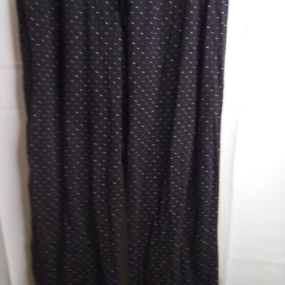 Victoria's Secret Pajama Pants Women M Sleep Bottom Elastic Polka Dot Black Pink - Picture 5 of 15